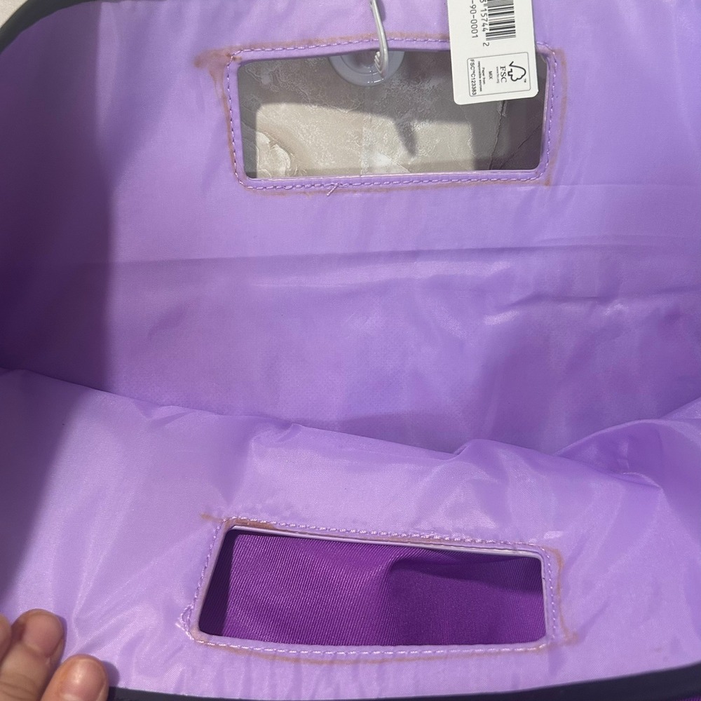 Clinique Tote Bag Purple Travel Carry On Handbag Shopper Bag - Picture 3 of 7